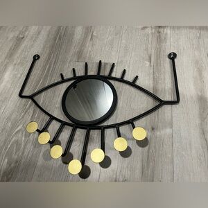 Black and Gold Eye Wall Mirror Decor